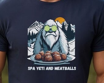 Funny Yeti Pun Dad Joke Unisex Tee for Mountain Climber, Hiker, or Punster