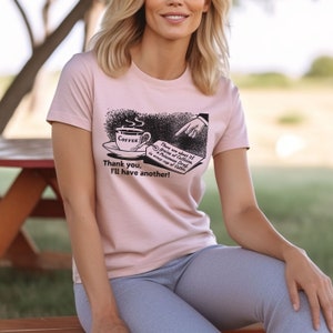 Caffeinated Tee, Coffee Shirt for Java Drinker, Gift for Best Friend, Coffee House Mom, Dad, Teen Top image 4