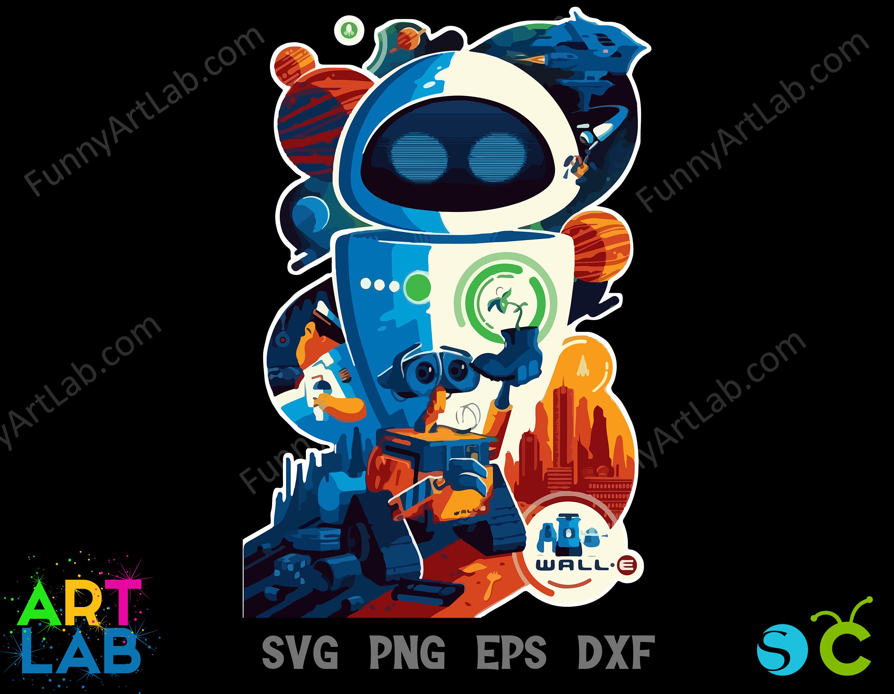 Walle Png, Walle Art Svg, Walle Svg, Walle Shirt Diy Svg, Walle