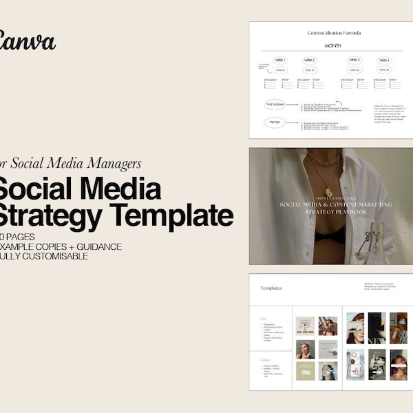 Content Strategy Template Deck Etsy Content Strategy Template Deck Etsy