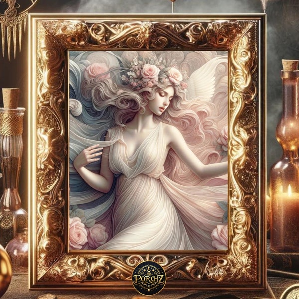 Aphrodite's Love: Greek Mythology Print, Gods and Goddess Poster, Mythology Lover, Venus Wall Art