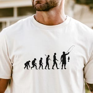 Fishing Evolution T-Shirt, Funny Angler Gift