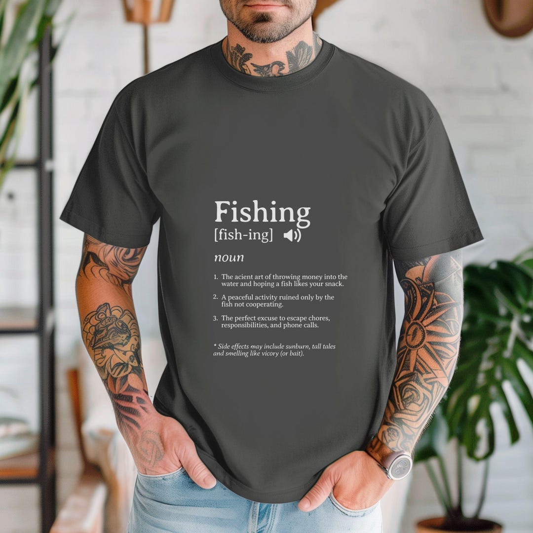 Fish Defanishin Fishing Definition T-shirt, Funny Fisherman Gift - Etsy