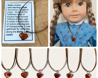 AG Doll Kirsten REAL AMBER Reproduction Necklace