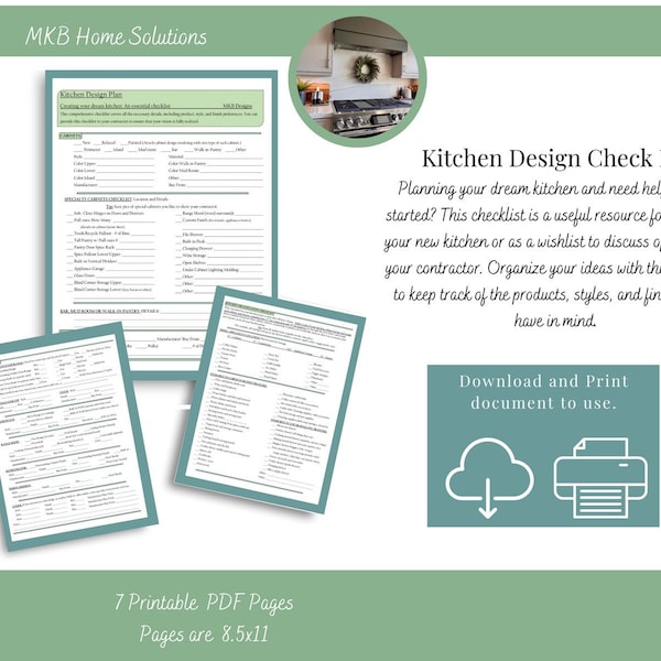 Kitchen Design Checklist
