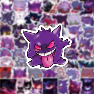 Pokémon Sticker Pack Children Kid Decorative Decals Cartoon TV Series Anime Gengar Pokemon Sticker Waterproof