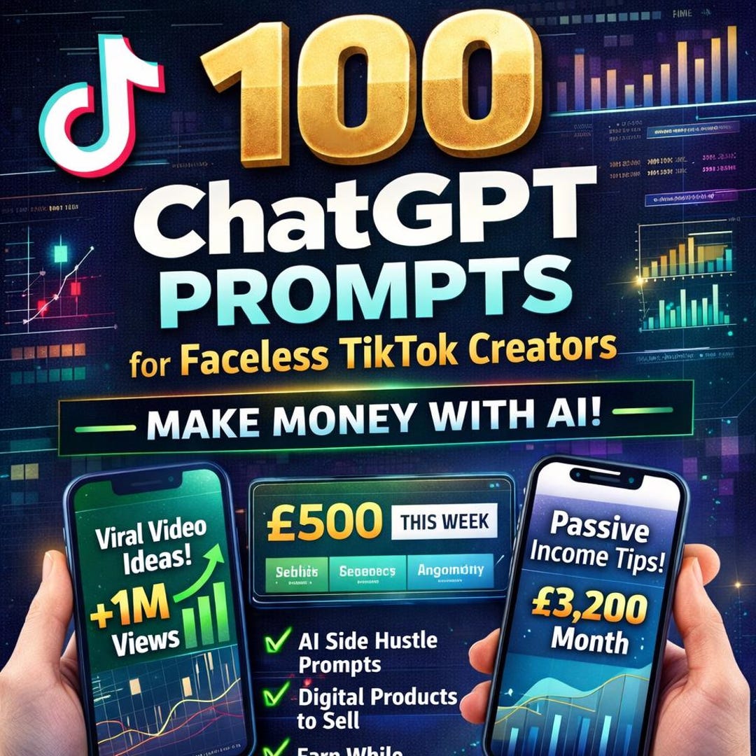 100 Chatgpt Prompts for Faceless Tiktok Creators | Make Money With AI ...