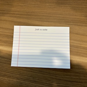just a note greeting card