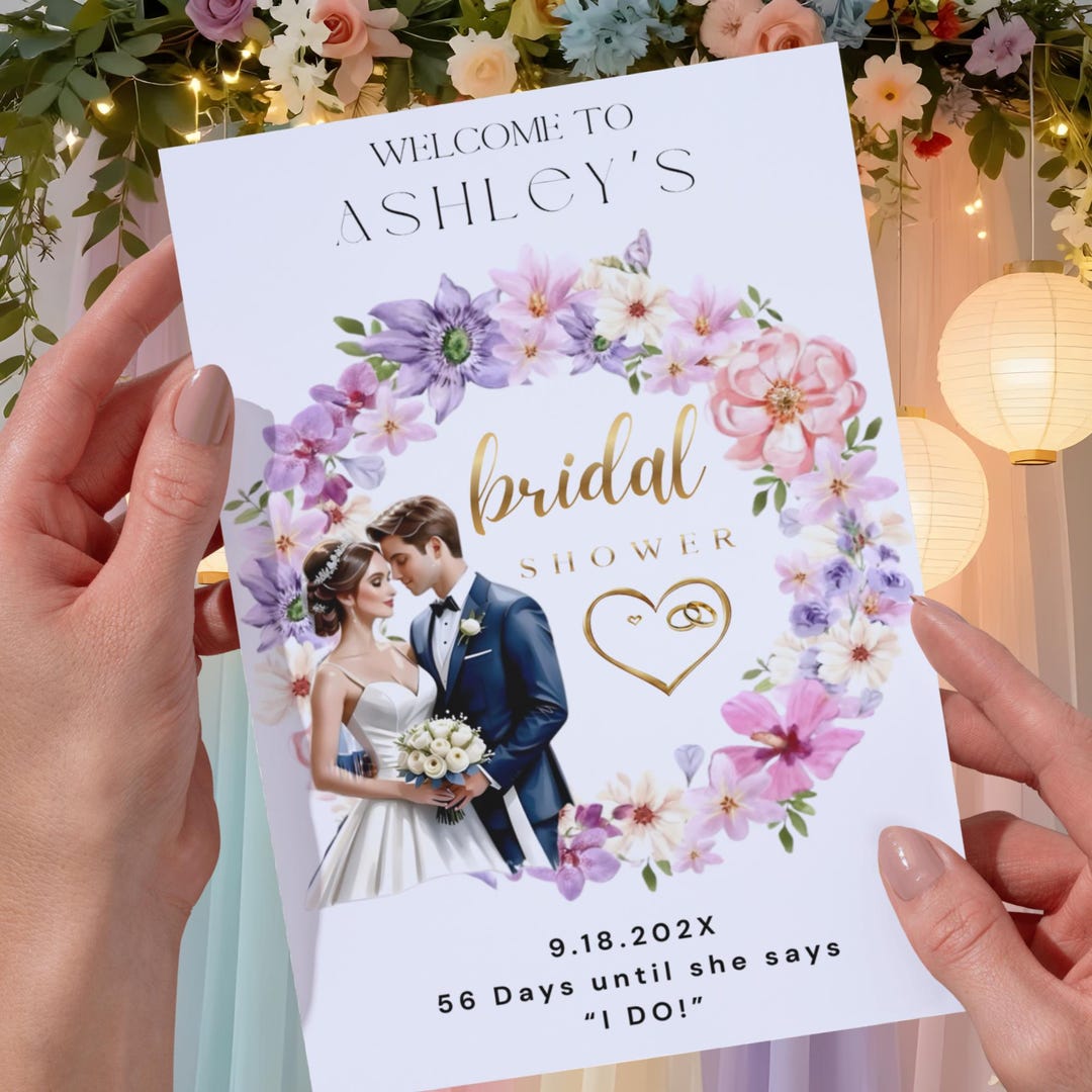 Printable Bridal Shower Invitation Template (editable Download) - Etsy