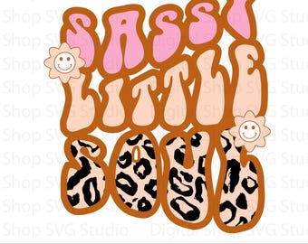Sassy Little Soul SVG: Diseño de sublimación para niñas (Descarga digital)