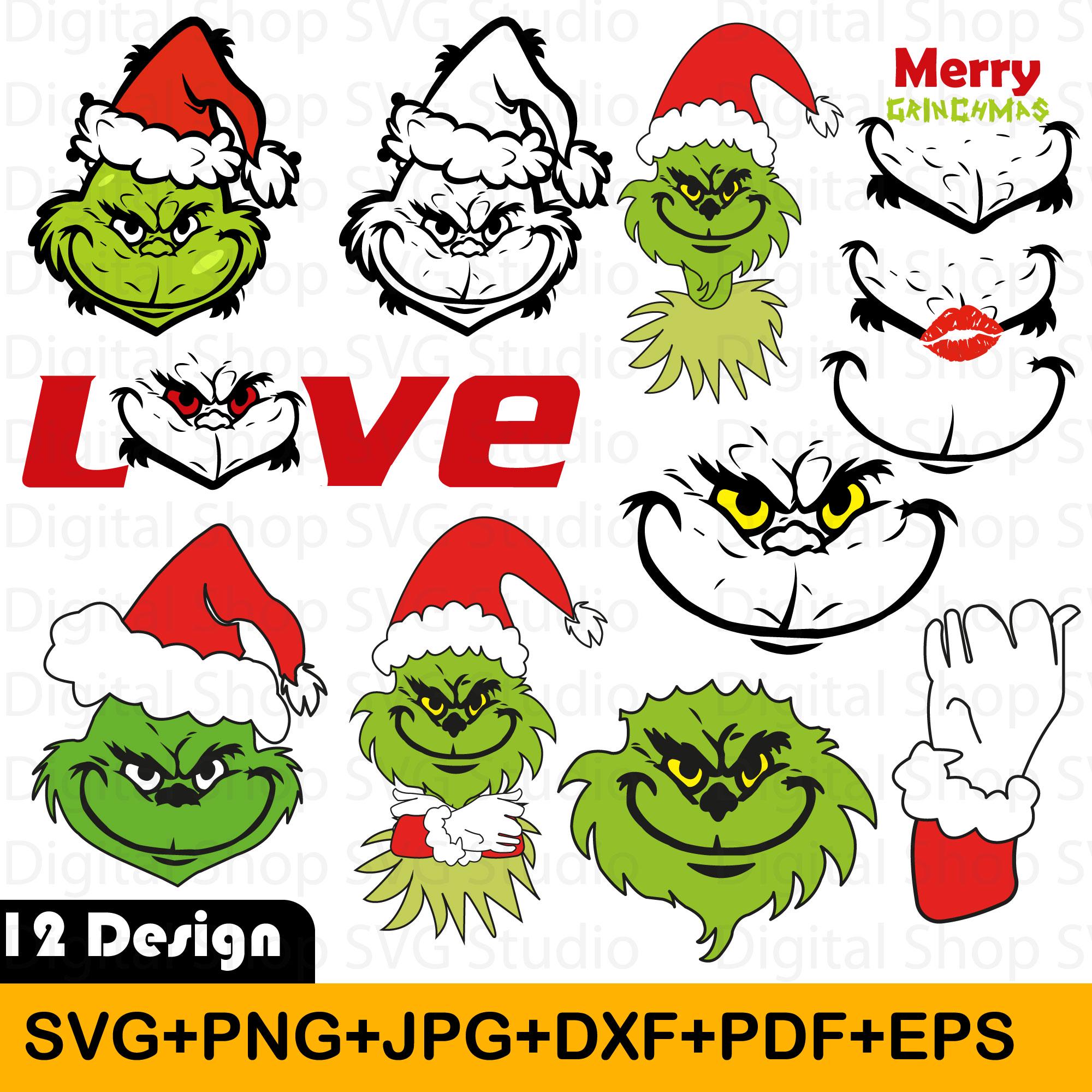 Grinch Face Svg, Grinch, Grinch SVG Bundle, Grinch Face Shirt