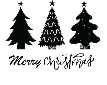 Árbol de Navidad SVG, PNG, Clipart (Descarga digital)