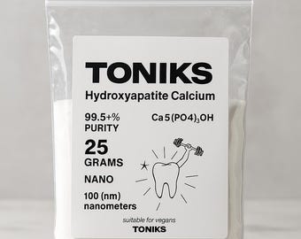 Hydroxyapatite Calcium Powder 25g | Nano Size Particles | 99.5%+ Purity | Vegan-Friendly | Premium Quality | In Stock  | Fast Shipping |