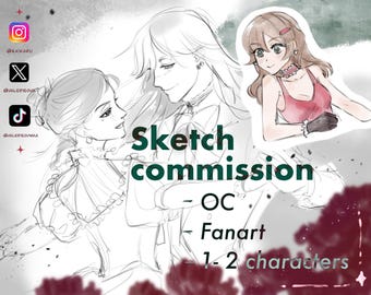 Rough / Light Sketch Commission – Digital Portrait