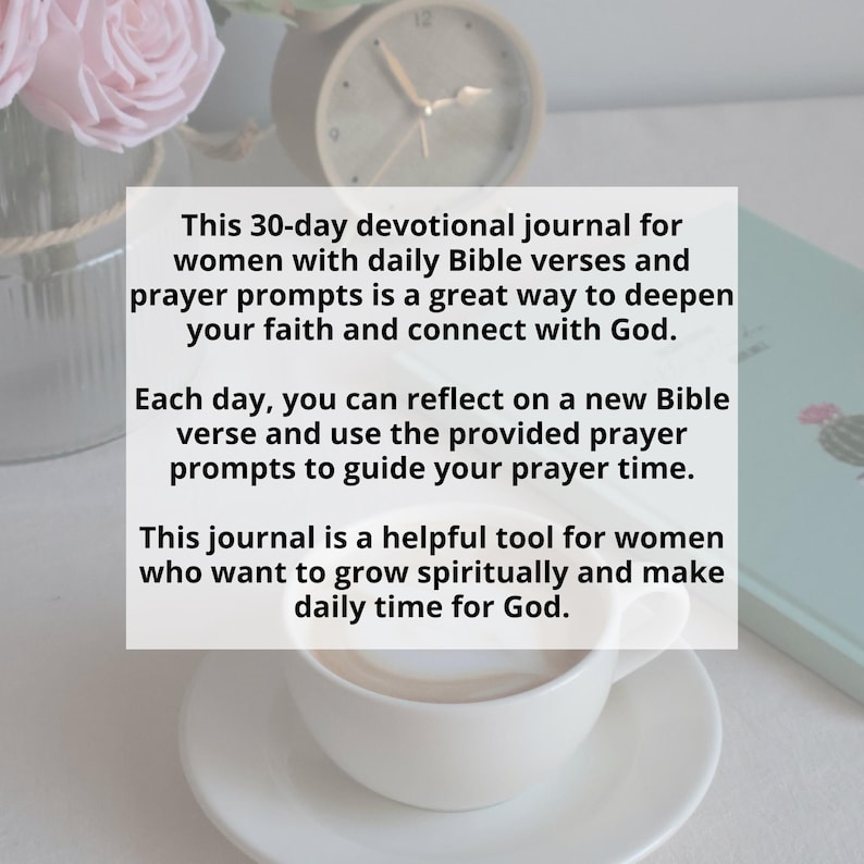 30-day Devotional Journal | Prayer Prompts for Busy Women - Etsy Australia