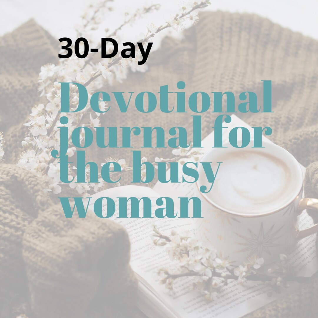 30-day Devotional Journal | Prayer Prompts for Busy Women - Etsy Australia