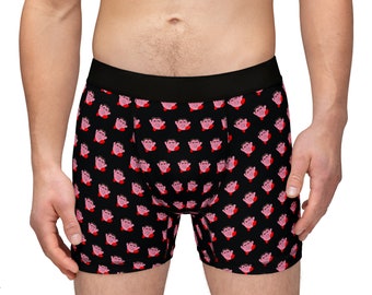 Kirby Nick Cage Men's Boxer Briefs Nicolas Cage as Kirby Boxers Men's Boxer Brief Underwear with Kirbolas Cage Print