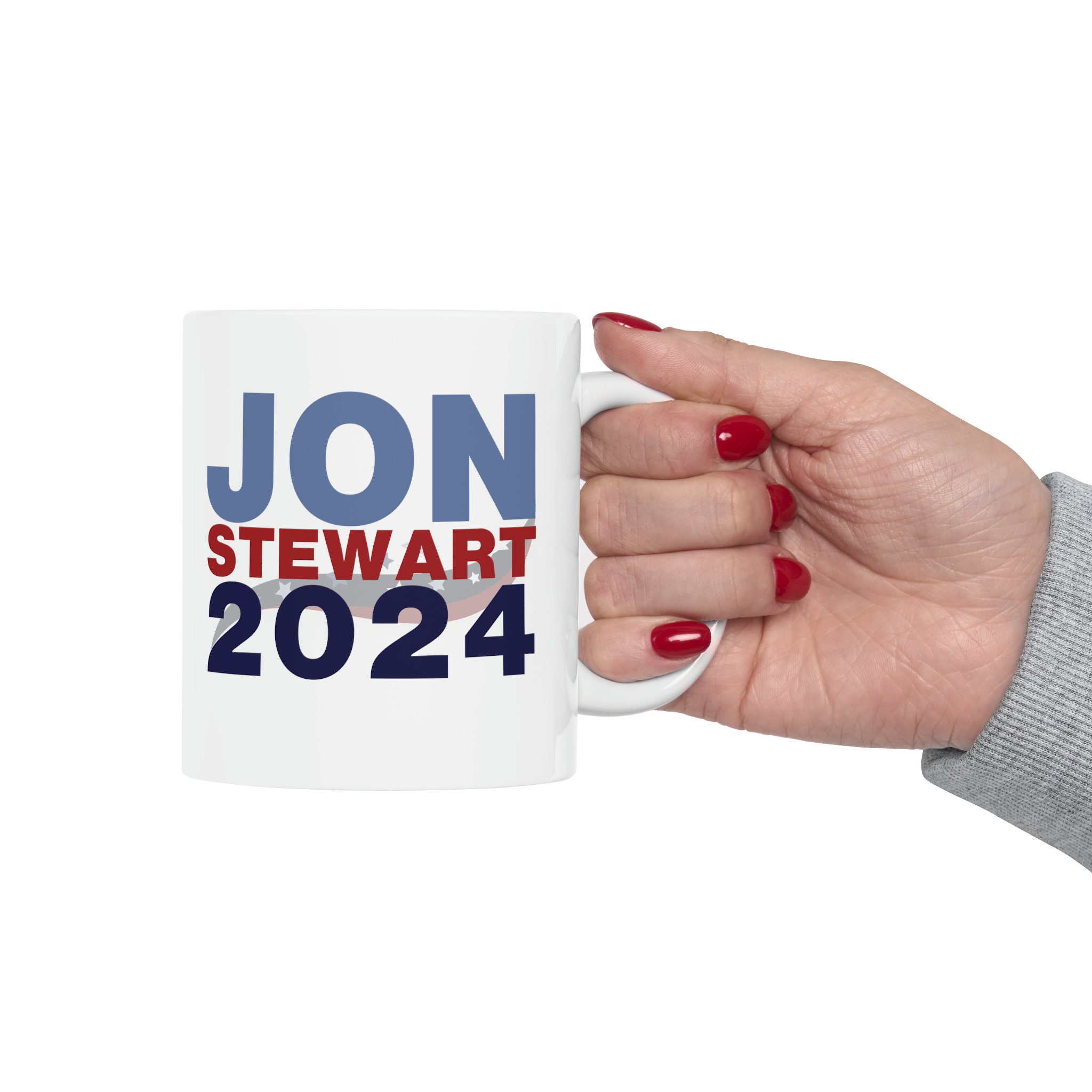 Jon Stewart 2024 Presidential Campaign Parody Mug Jon Stewart for