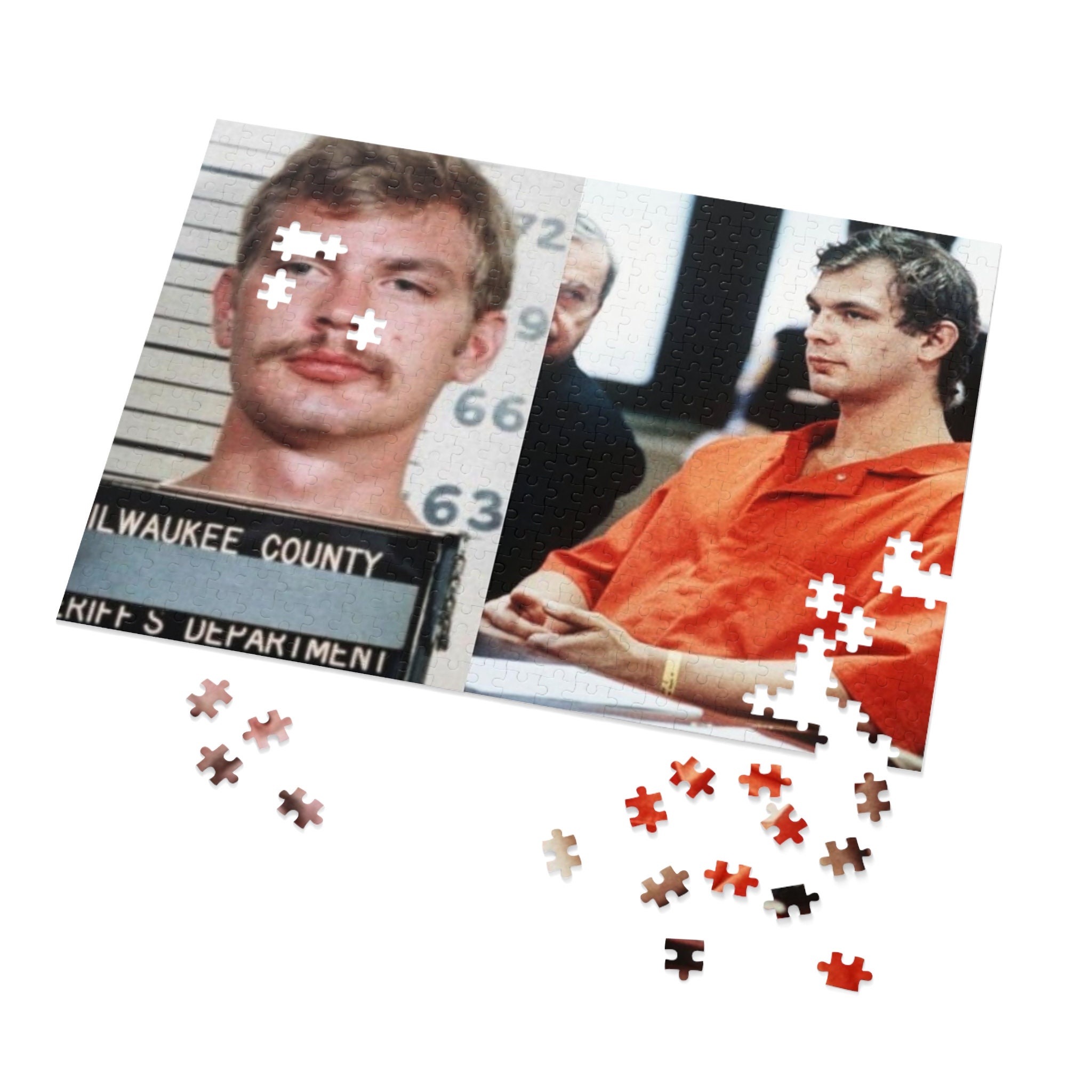 Jeffrey Dahmer Mugshot Jigsaw Puzzle
