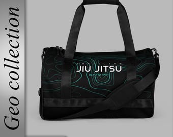 BJJ - Jiu Jitsu - Gym bag - BJJ logo optional - Personalisation available - Geo Collection - Teal