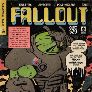 Stop the Enclave! - Fallout 2 - Retro Styled Poster