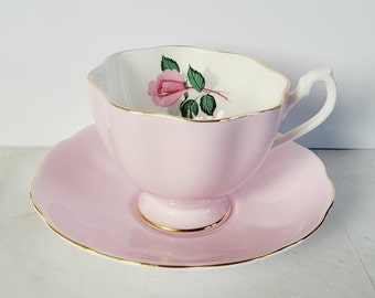 Lovely Vintage Meander Pink Tete-a-tete Tea Set, Pink Rose Decor