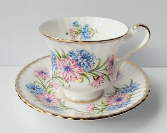 Paragon Cornflower Teacup and Saucer Set