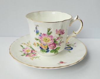 Vintage Oakley Floral Teacup and Saucer Set