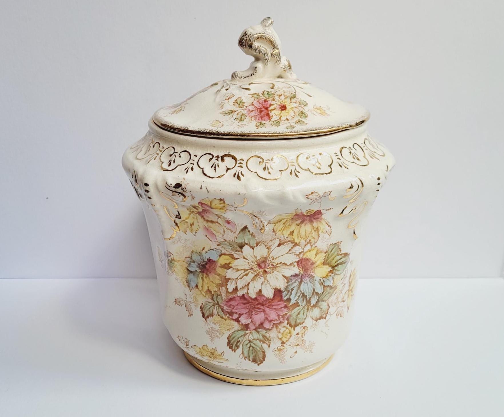 アンティークビスケットジャー Antique biscuit jar - Etsy 日本