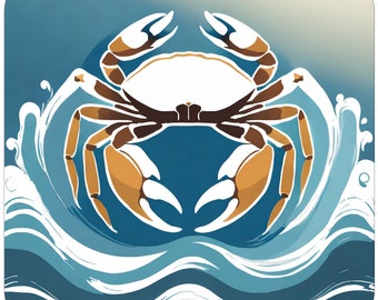 Blue Crab Sticker