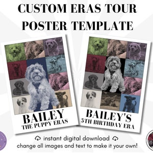 Benutzerdefinierte Eras Tour Poster Digitale Vorlage