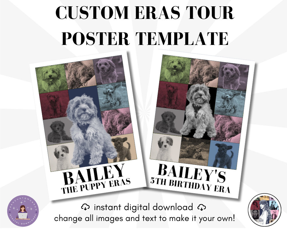 Custom Eras Tour Poster Digital Template