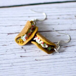 Taco Tuesday Polymer Clay Earrings, Taco Earrings, Taco Jewelry, Cinco De Mayo Jewelry, Fiesta Earrings, Fiesta Jewelry, Taco Lover