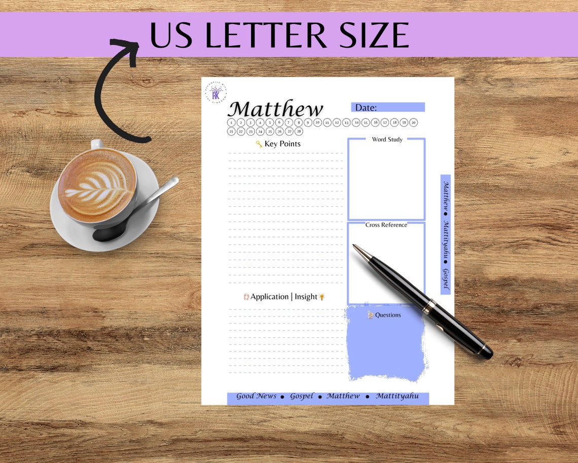 Matthew Rees Worksheet Matthew Digital Worksheets| Bible Teachers|torah Teachers|scripture ...