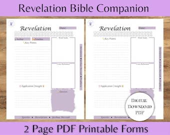 Hojas de trabajo digitales de Apocalipsis, Maestros de la Biblia, Maestros de la Torá, Diario de las Escrituras, Bloc de notas de la Biblia, Cuaderno de estudiantes, 8.5X11, Hoja de raíces hebreas