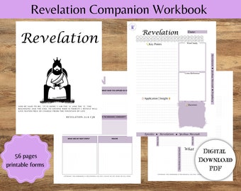 Apocalipsis Biblia Digital / Libro de Trabajo del Pastor / Maestros de la Biblia /Maestros de Torá/Diario de las Escrituras / Bloc de notas de la Biblia / Cuaderno de Estudiantes/ 8.5X11