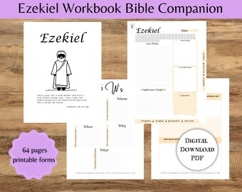 Biblia Digital Ezequiel / Libro de Trabajo para Pastores / Maestros de la Biblia / Maestros de Torá / Diario de las Escrituras / Bloc de notas de la Biblia / Cuaderno de Estudiantes / 8.5X11