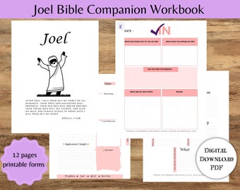 Joel Digitale Bijbel | Pastoorwerkboek | Bijbelleraren | Tora-leraren | Schriftendagboek | Bijbel Kladblok | Studentennotitieboekje | 8,5X11