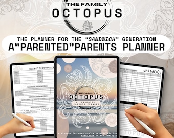 The Family Octopus Digital Caregiver Planner | Sandwich Generation Organizer | Eldercare, Kids & Parents Medical Info