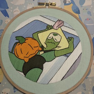 Bordado de peridoto y calabaza de Steven Universe