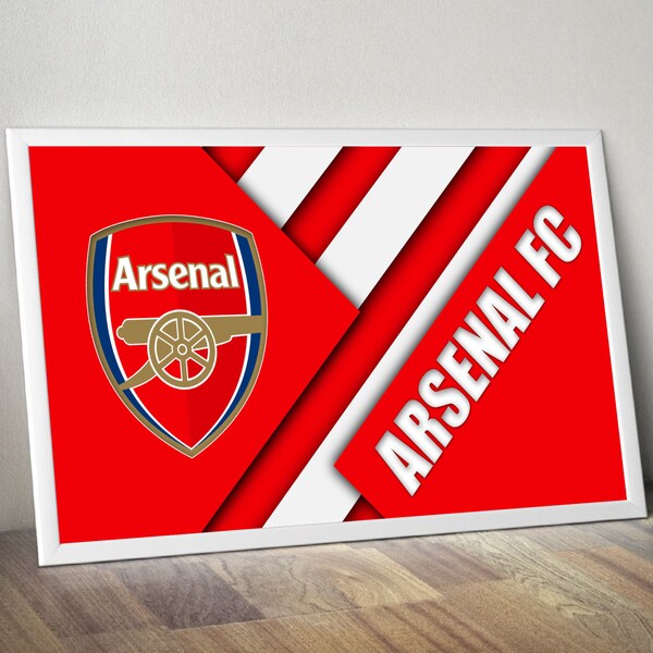 ARSENAL LONDON Football Club Premier League England Soccer Team Material Design Logo Sport Home Decor Wall Art Print Poster/Canvas Fan Gift