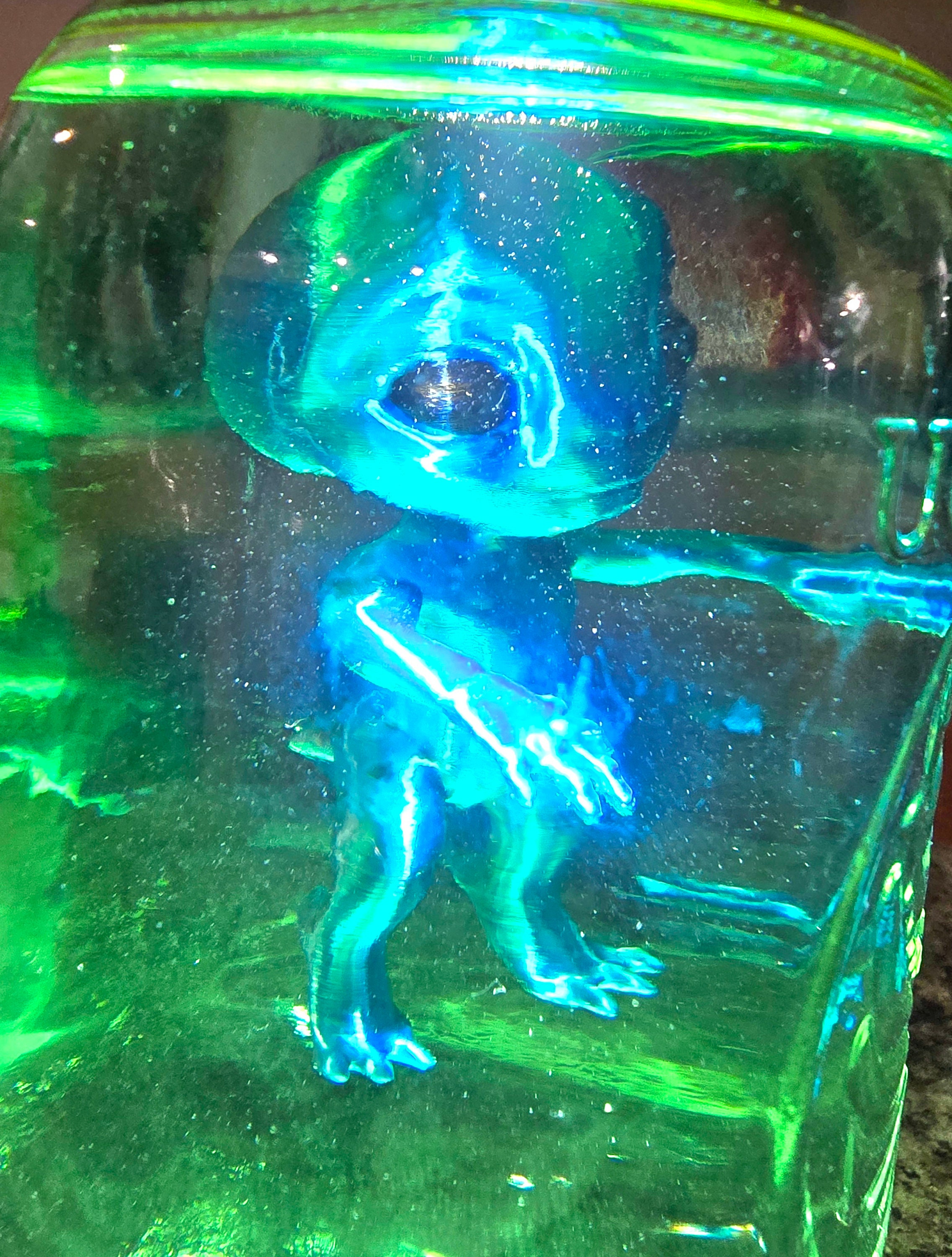 Alien in a Jar - 3D Printed Extraterrestrial - Little Blue Cosmic ...