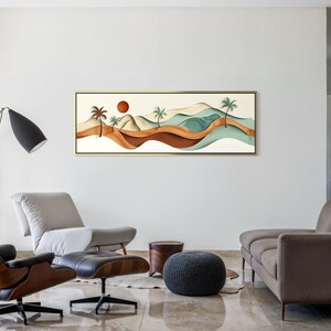 Boho Desert Landscape Print, Modern Tropical Wall Decor - Etsy UK