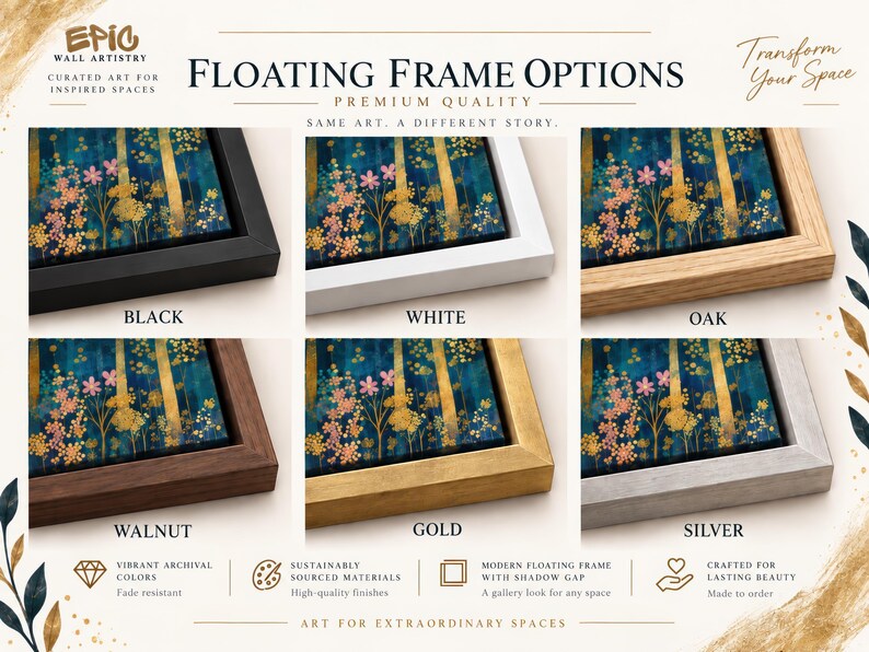 a stack of different types of frames on a black background