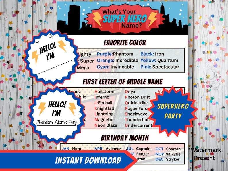 Super Hero Party Game Bundle Printable Kids Party Activity Obstacle — free download
