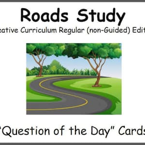 Question of the Day Cards - Roads Study (creative Curriculum Regular ...