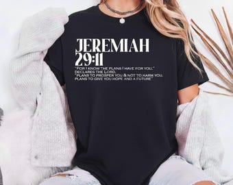 Jeremiah 29:11 Shirt| Hope and Future Crewneck | Christian Fashion | Inspirational | Bible Verse | Jesus Christ Clothing | Spiritual Gift