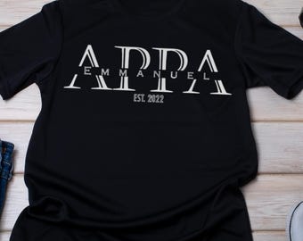Personalized Papa Shirt | Dad Life Tee | Daddy and Kids | Fathers Day Gift