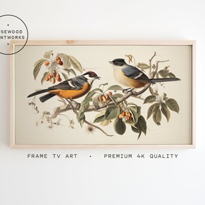 Samsung Frame Tv Art | Mocking Birds | Digital Art | Digital Art Frame Tv | Art for TV | Instant Download | Vintage Antique Rustic Painting