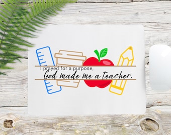 School Teacher Mousepad | Educator Appreciation Gift | Motivational Classroom Desk Accessory